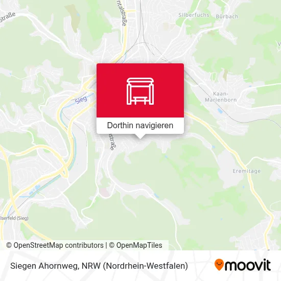 Siegen Ahornweg Karte