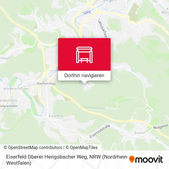 Eiserfeld Oberer Hengsbacher Weg Karte