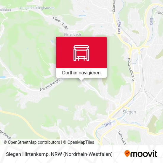 Siegen Hirtenkamp Karte