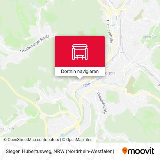 Siegen Hubertusweg Karte
