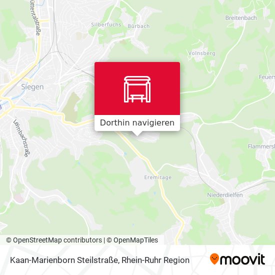 Kaan-Marienborn Steilstraße Karte