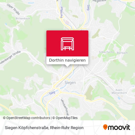 Siegen Köpfchenstraße Karte