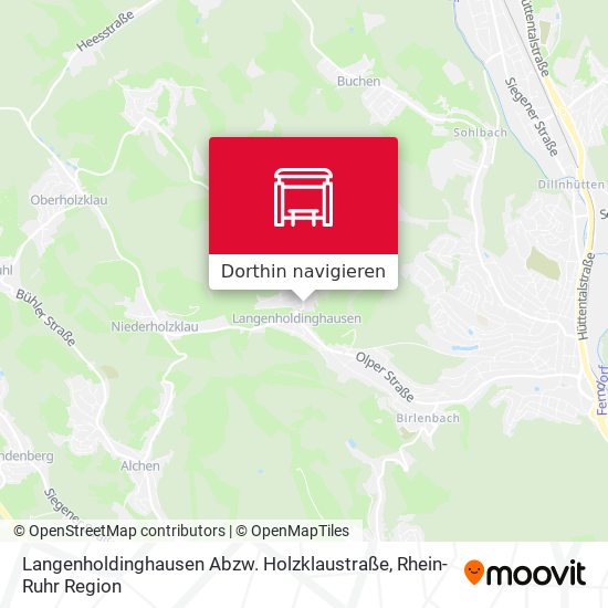 Langenholdinghausen Abzw. Holzklaustraße Karte