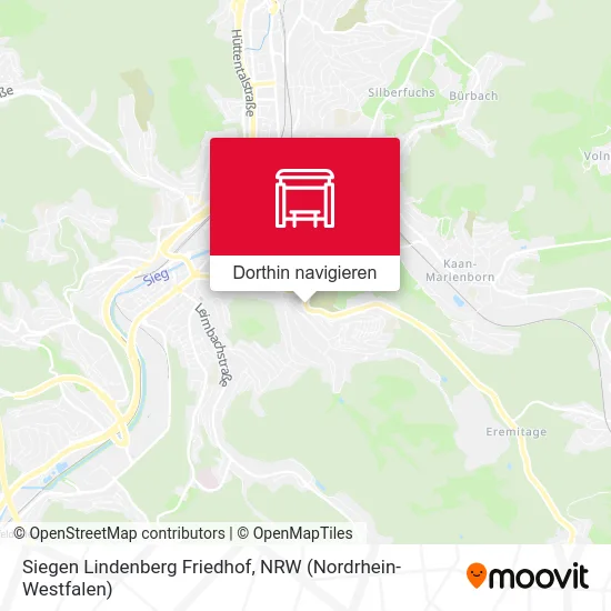 Siegen Lindenberg Friedhof Karte