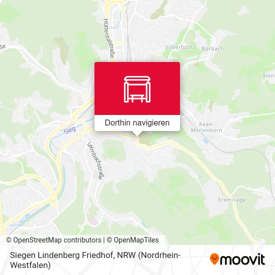 Siegen Lindenberg Friedhof Karte