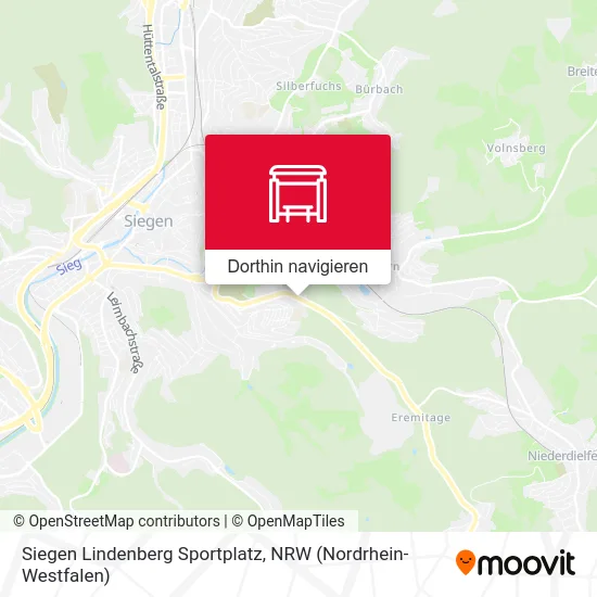 Siegen Lindenberg Sportplatz Karte