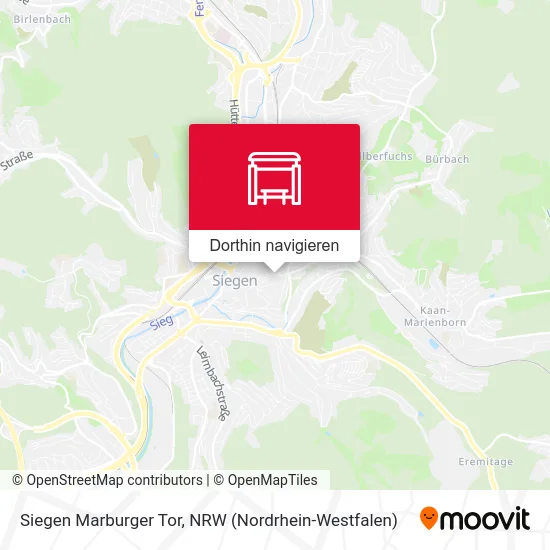 Siegen Marburger Tor Karte