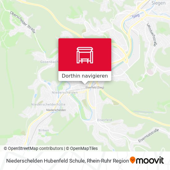 Niederschelden Hubenfeld Schule Karte