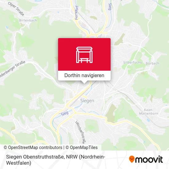 Siegen Obenstruthstraße Karte