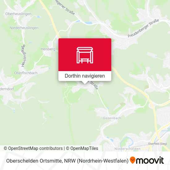 Oberschelden Ortsmitte Karte