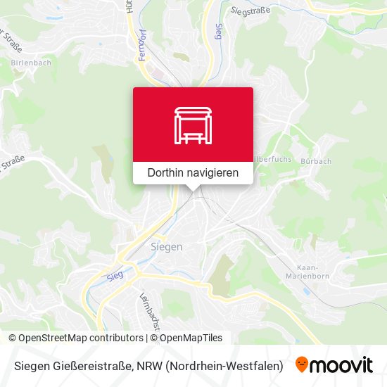 Siegen Gießereistraße Karte