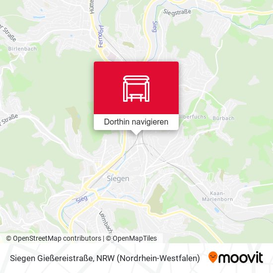 Siegen Gießereistraße Karte