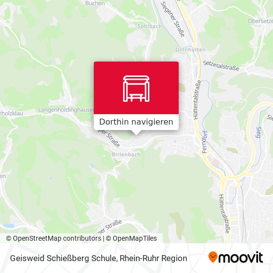 Geisweid Schießberg Schule Karte