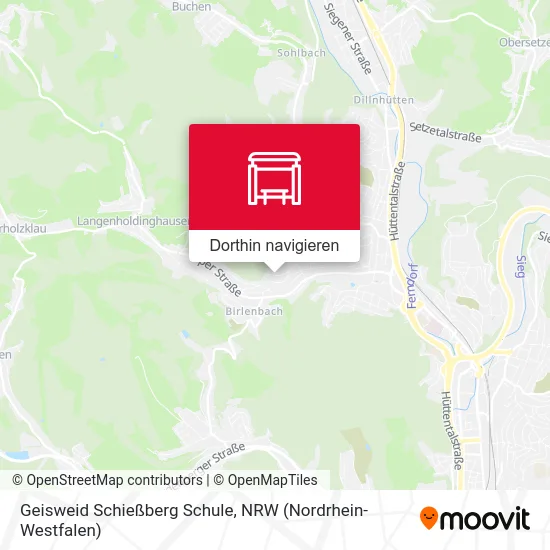Geisweid Schießberg Schule Karte