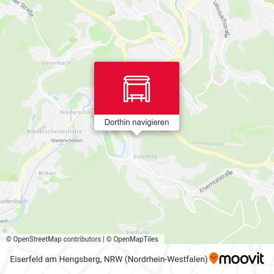 Eiserfeld am Hengsberg Karte