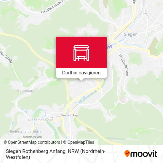 Siegen Rothenberg Anfang Karte