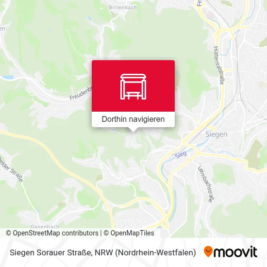 Siegen Sorauer Straße Karte