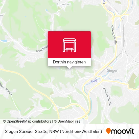 Siegen Sorauer Straße Karte