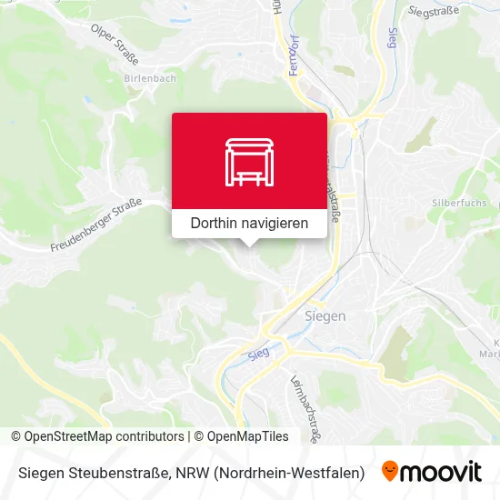 Siegen Steubenstraße Karte