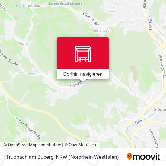 Trupbach am Buberg Karte