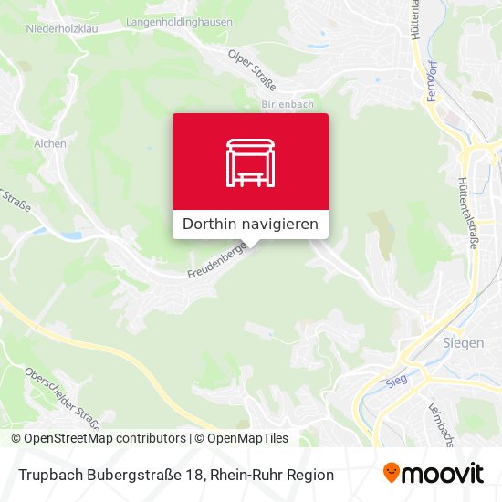 Trupbach Bubergstraße 18 Karte