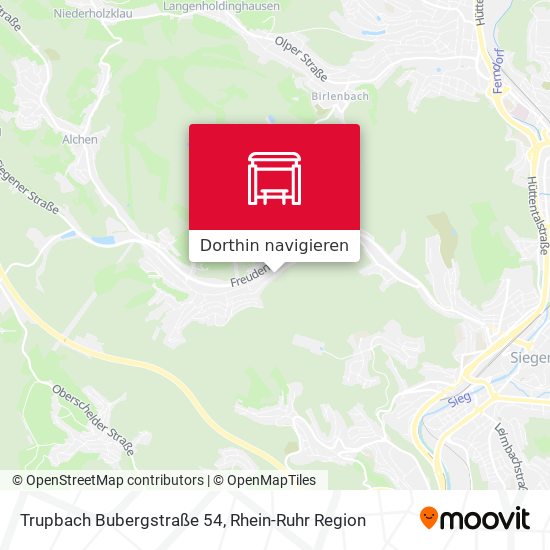Trupbach Bubergstraße 54 Karte