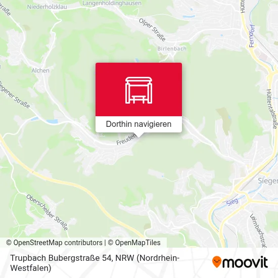 Trupbach Bubergstraße 54 Karte