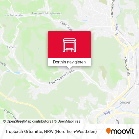 Trupbach Ortsmitte Karte