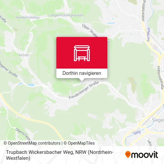 Trupbach Wickersbacher Weg Karte