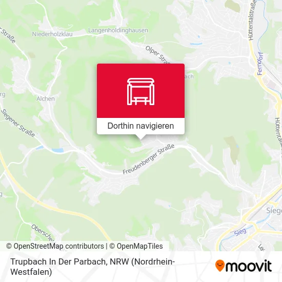 Trupbach In Der Parbach Karte