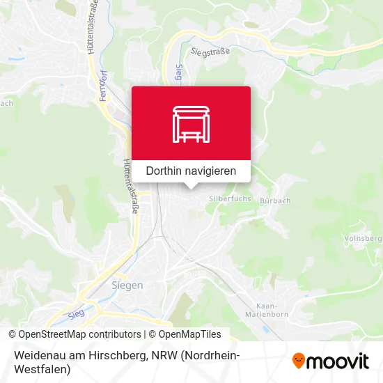 Weidenau am Hirschberg Karte