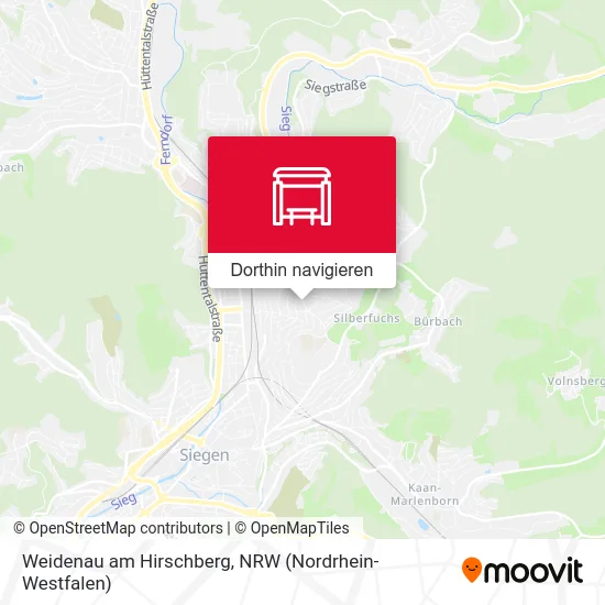 Weidenau am Hirschberg Karte