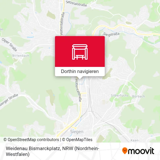 Weidenau Bismarckplatz Karte