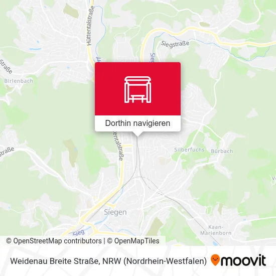Weidenau Breite Straße Karte