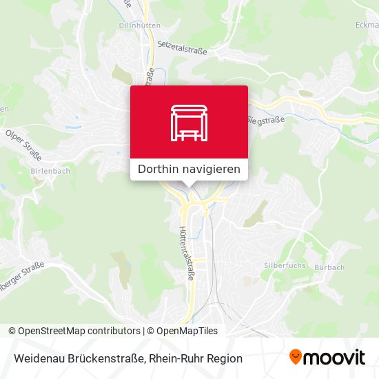 Weidenau Brückenstraße Karte