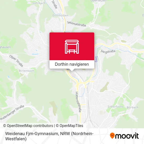 Weidenau Fjm-Gymnasium Karte