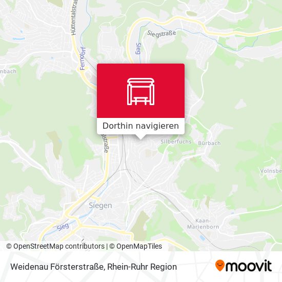 Weidenau Försterstraße Karte