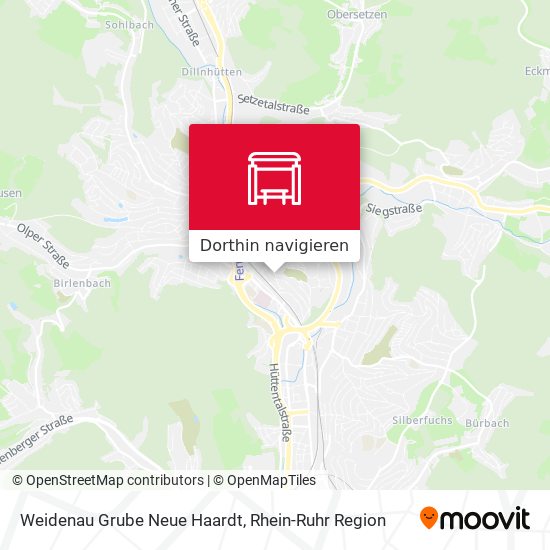 Weidenau Grube Neue Haardt Karte