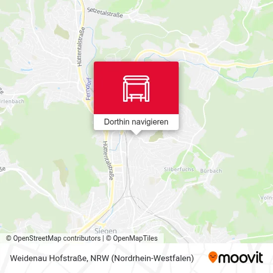 Weidenau Hofstraße Karte