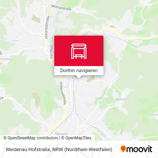 Weidenau Hofstraße Karte