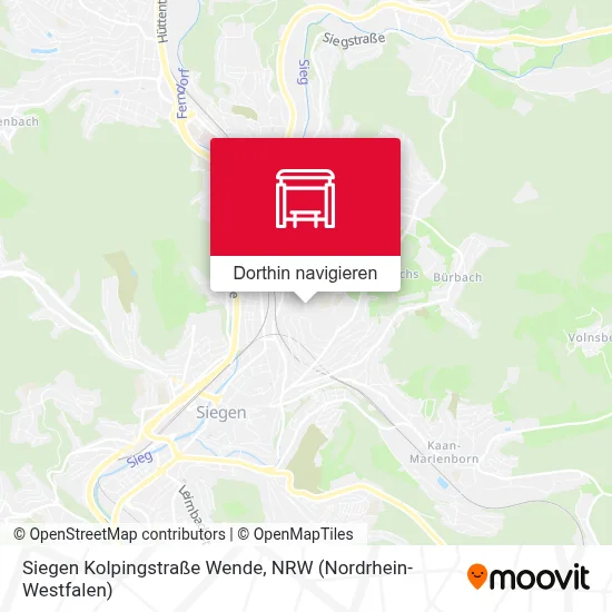 Siegen Kolpingstraße Wende Karte