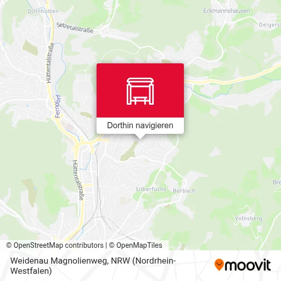 Weidenau Magnolienweg Karte