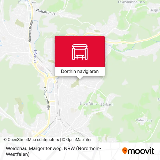 Weidenau Margeritenweg Karte