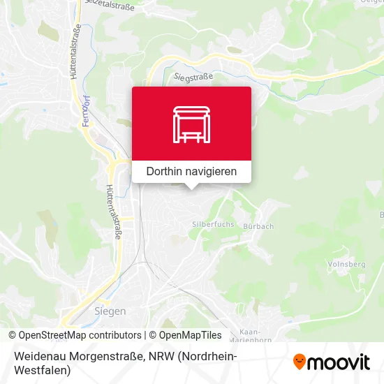 Weidenau Morgenstraße Karte