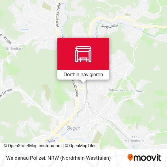 Weidenau Polizei Karte