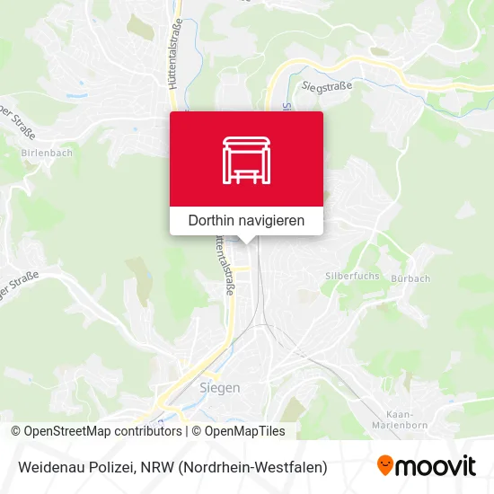 Weidenau Polizei Karte