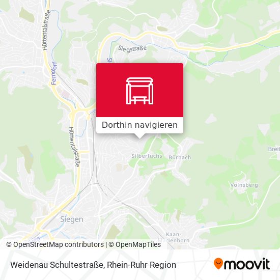 Weidenau Schultestraße Karte