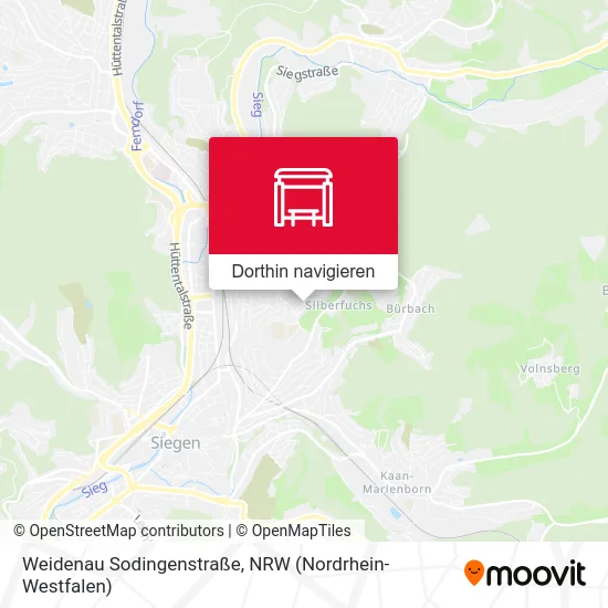 Weidenau Sodingenstraße Karte