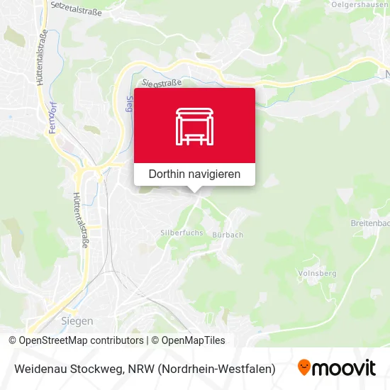 Weidenau Stockweg Karte