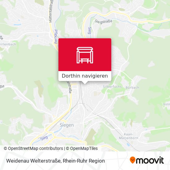 Weidenau Welterstraße Karte